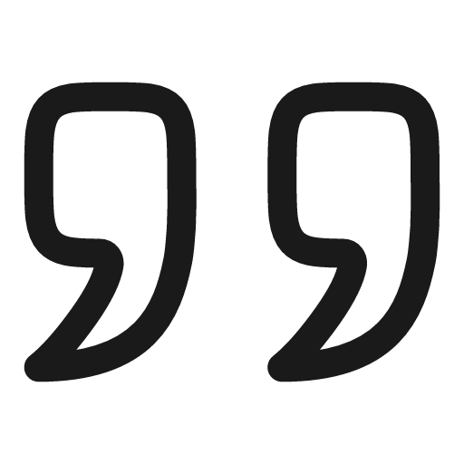 Quote linear icon, line style, from Solar