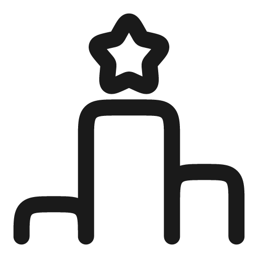 Ranking outline icon, outline style, from Solar