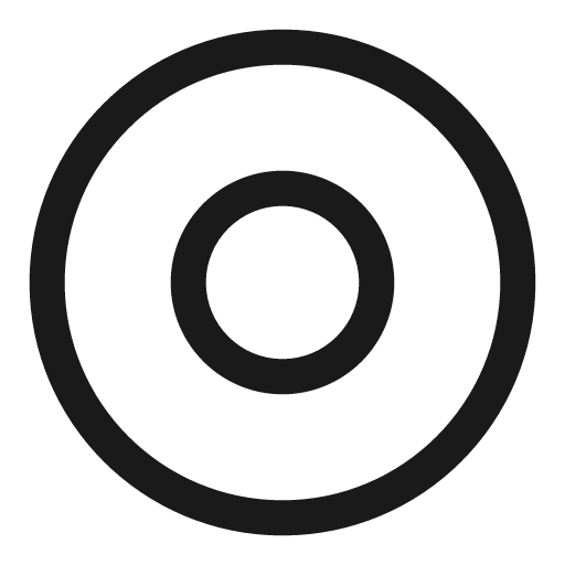 Record audio circle outline icon, outline style, from Solar