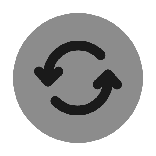 Refresh circle bold duotone icon, two-tone style, from Solar