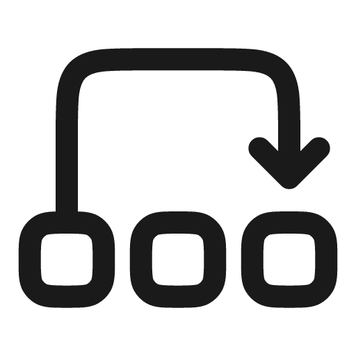 Reorder 2 linear icon, line style, from Solar