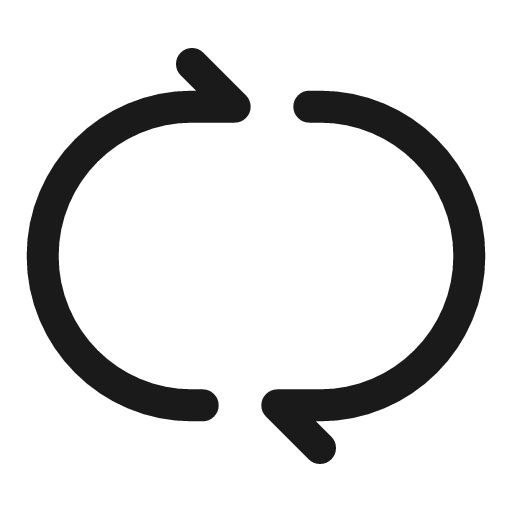Repeat linear icon, line style, from Solar