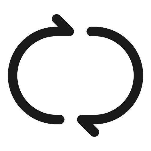 Repeat outline icon, outline style, from Solar