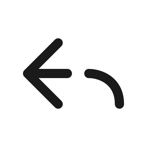 Reply broken icon, line style, from Solar
