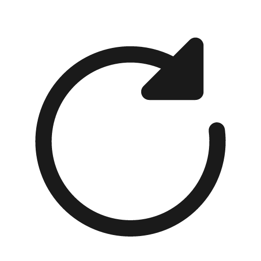 Restart bold icon, bold style, from Solar