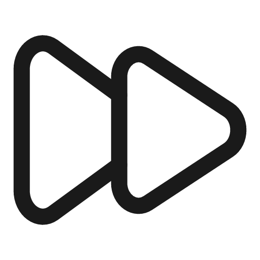 Rewind forward linear icon, line style, from Solar