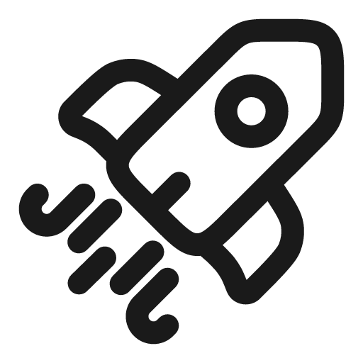 Rocket 2 outline icon, outline style, from Solar