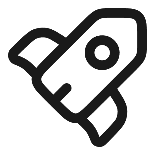 Rocket linear icon, line style, from Solar