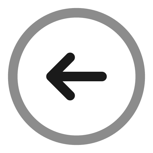 Round arrow left line duotone icon, two-tone style, from Solar