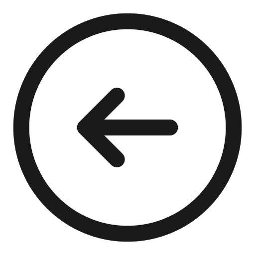 Round arrow left linear icon, line style, from Solar