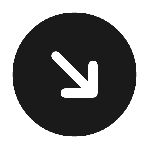 Round arrow right down bold icon, bold style, from Solar