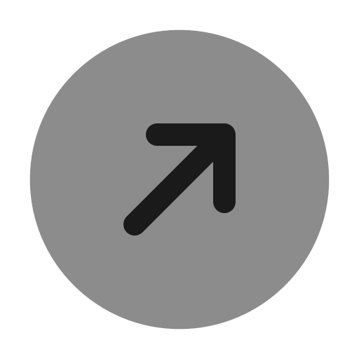 Round arrow right up bold duotone icon, two-tone style, from Solar