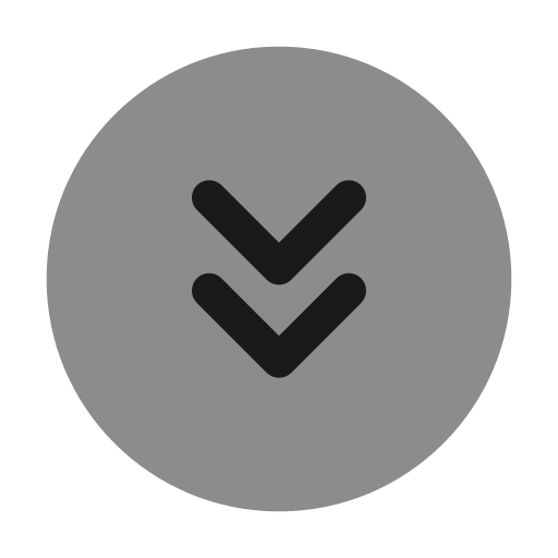 Round double alt arrow down bold duotone icon, two-tone style, from Solar