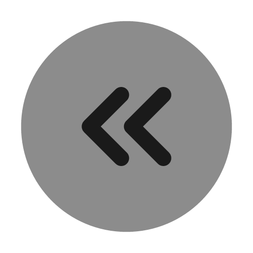 Round double alt arrow left bold duotone icon, two-tone style, from Solar