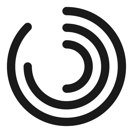 Round graph outline icon, outline style, from Solar