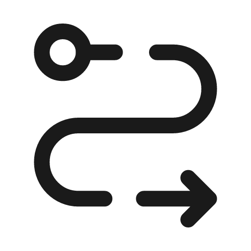 Routing broken icon, line style, from Solar