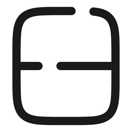 Rows 2 broken icon, line style, from Solar