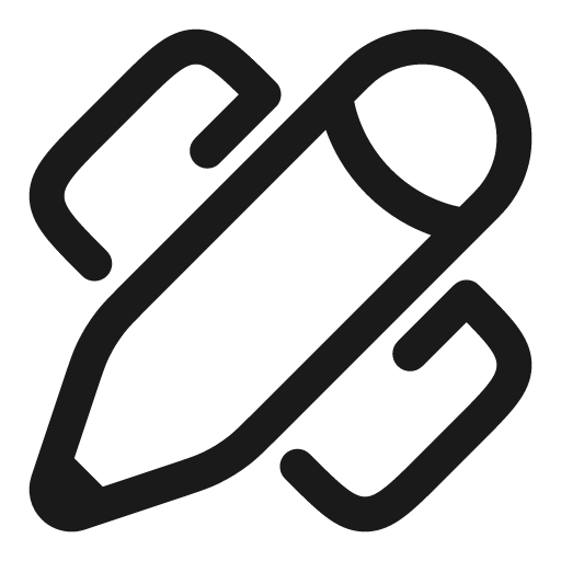 Ruler cross pen outline icon, outline style, from Solar