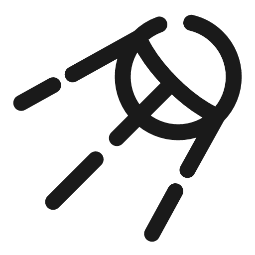 Satellite broken icon, line style, from Solar