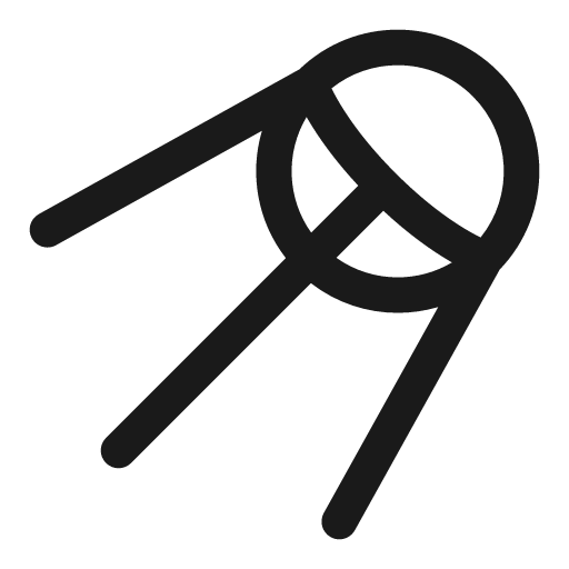 Satellite outline icon, outline style, from Solar