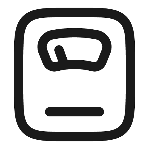 Scale linear icon, line style, from Solar