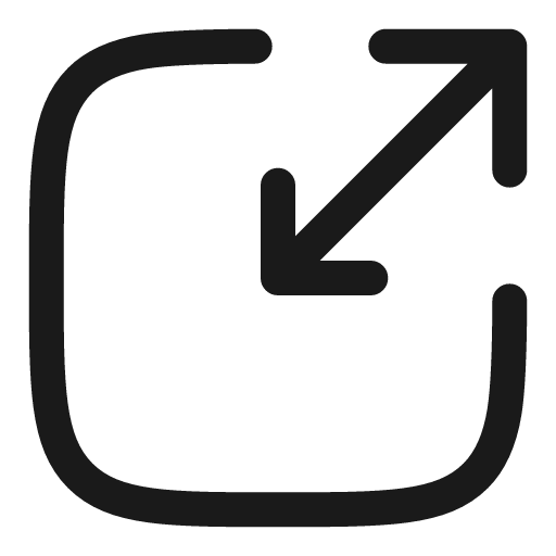 Scaling linear icon, line style, from Solar