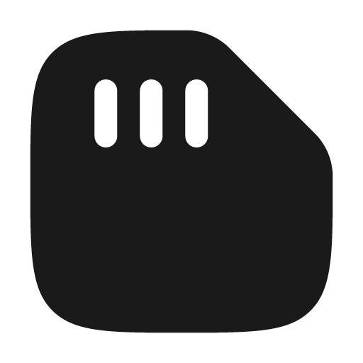 Sd card bold icon, bold style, from Solar