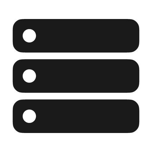Server minimalistic bold icon, bold style, from Solar