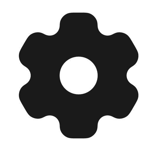 Settings bold icon, bold style, from Solar
