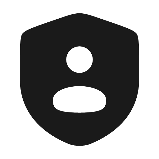 Shield user bold icon, bold style, from Solar
