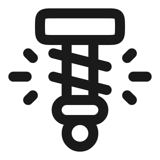 Shock absorber linear icon, line style, from Solar