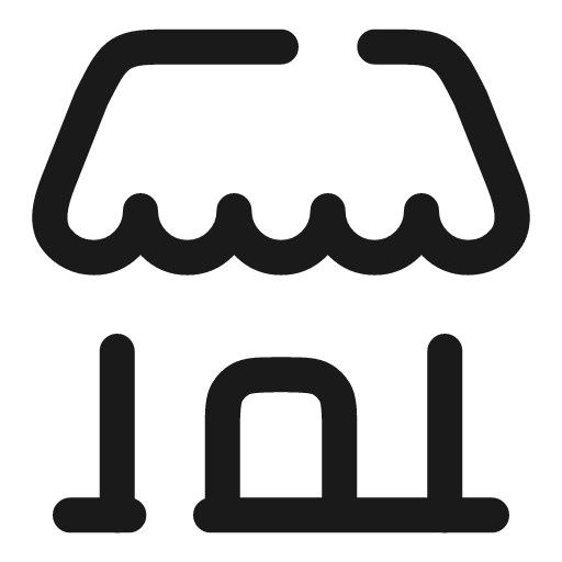 Shop 2 broken icon, line style, from Solar