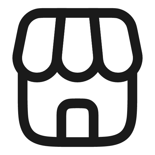 Shop linear icon, line style, from Solar