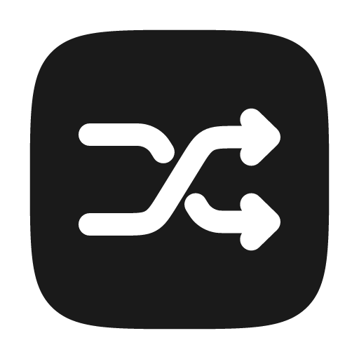 Shuffle bold icon, bold style, from Solar