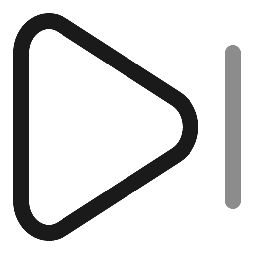 Skip next line duotone icon, two-tone style, from Solar