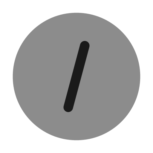 Slash circle bold duotone icon, two-tone style, from Solar