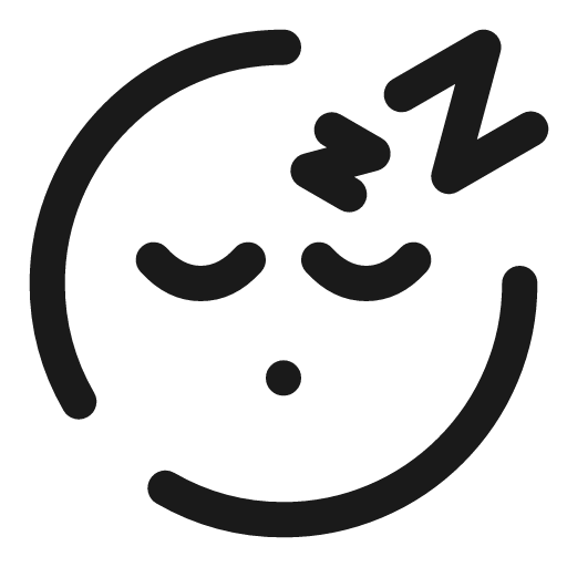 Sleeping circle broken icon, line style, from Solar