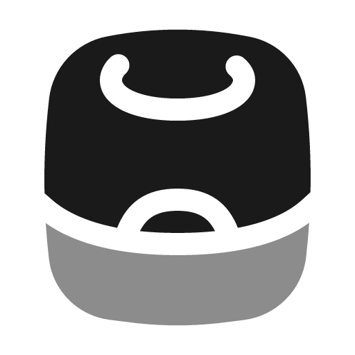 Smart speaker bold duotone icon, two-tone style, from Solar