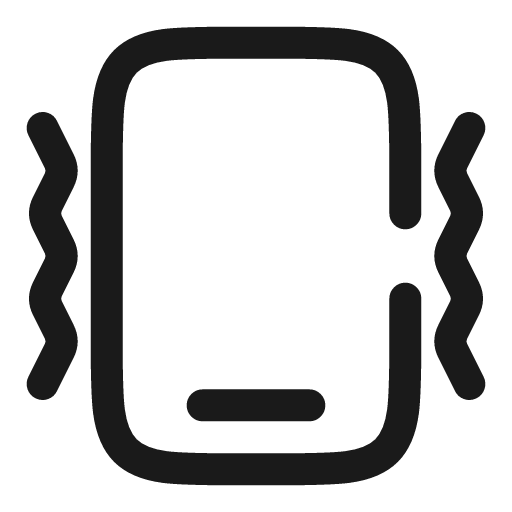 Smartphone vibration broken icon, line style, from Solar