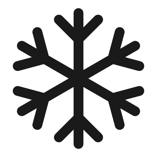 Snowflake outline icon, outline style, from Solar