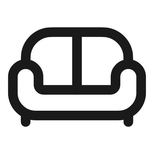 Sofa 2 linear icon, line style, from Solar