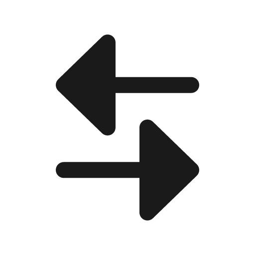 Sort horizontal bold icon, bold style, from Solar