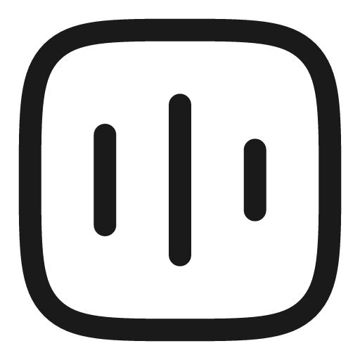 Soundwave square linear icon, line style, from Solar
