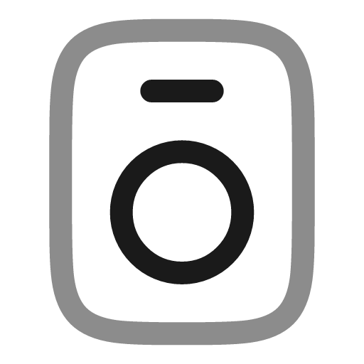 Speaker minimalistic line duotone icon, two-tone style, from Solar