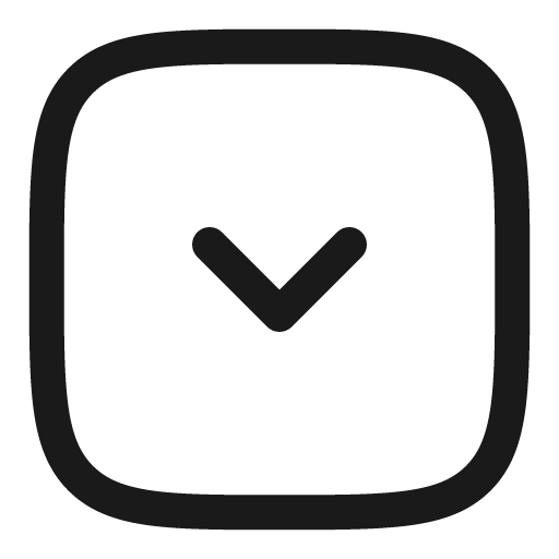Square alt arrow down outline icon, outline style, from Solar