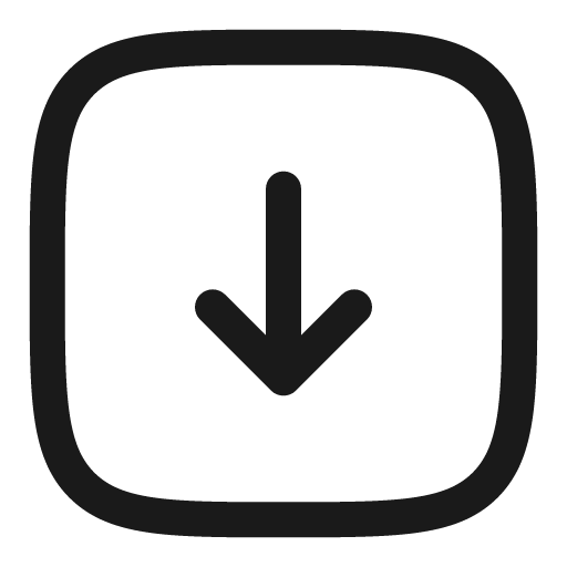 Square arrow down outline icon, outline style, from Solar