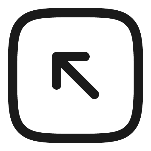 Square arrow left up linear icon, line style, from Solar