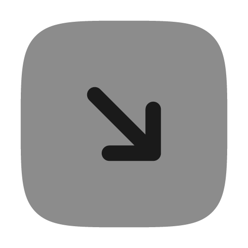 Square arrow right down bold duotone icon, two-tone style, from Solar