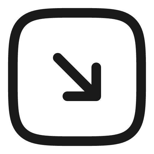 Square arrow right down linear icon, line style, from Solar