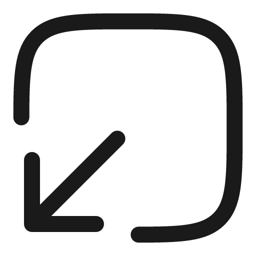 Square bottom down outline icon, outline style, from Solar